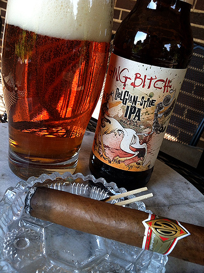 Flying Dog Raging Bitch and CAO Gold Pairing photo